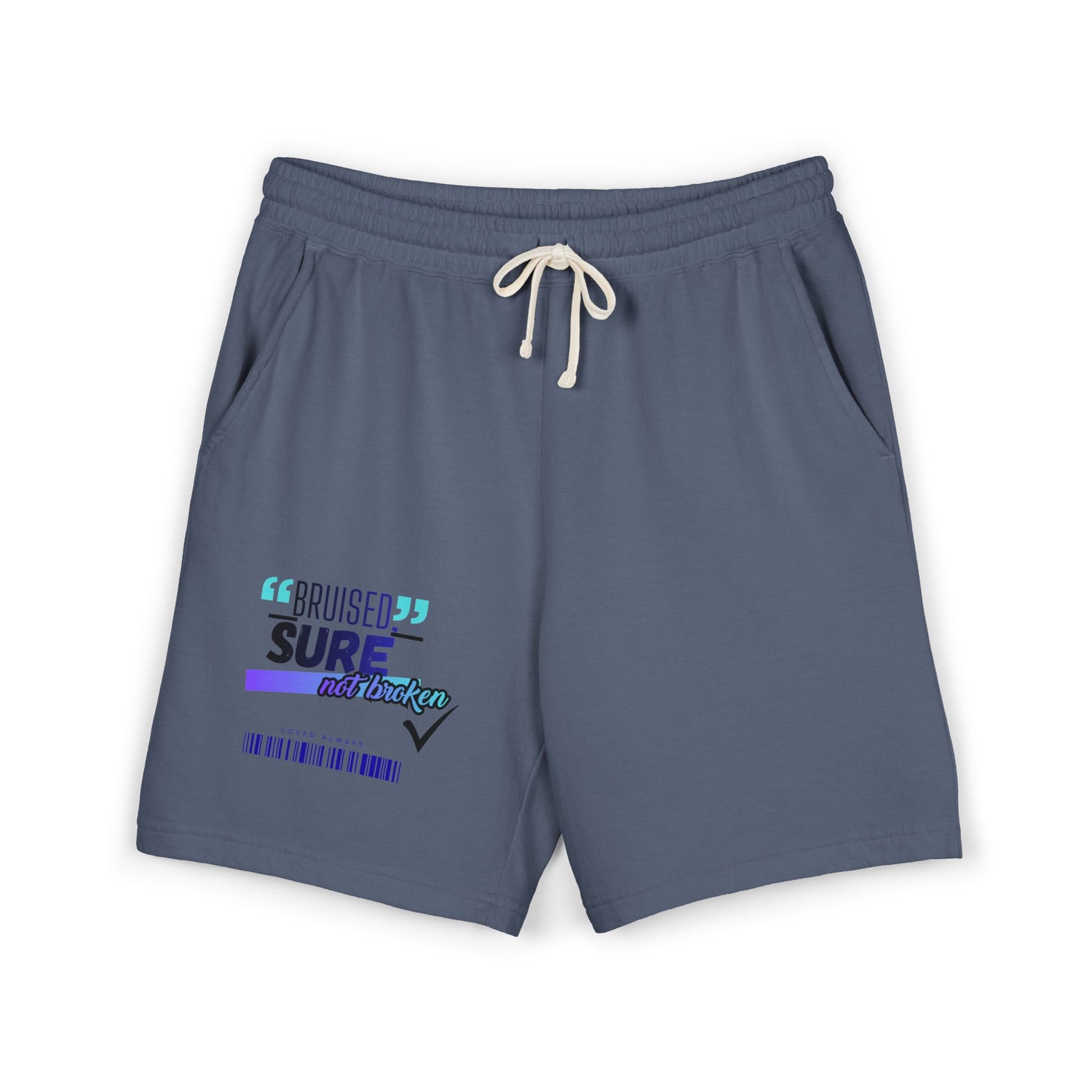 "Bruised Sure" Graphic Fleece Sweat Shorts — Unisex Lounge Shorts