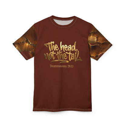 The Head Not The Tail Tee — Deuteronomy 28:13 Brown Graphic T‑Shirt