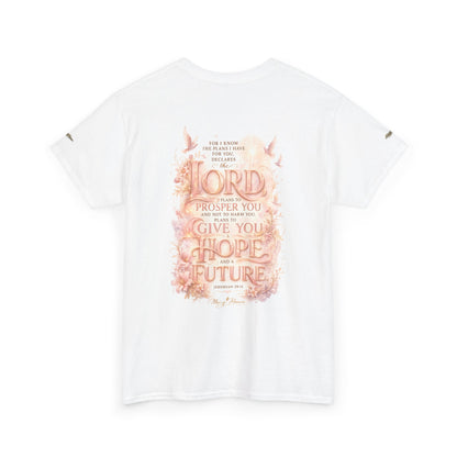 "Hope" Jeremiah 29:11 Graphic Tee — Unisex Cotton T-Shirt