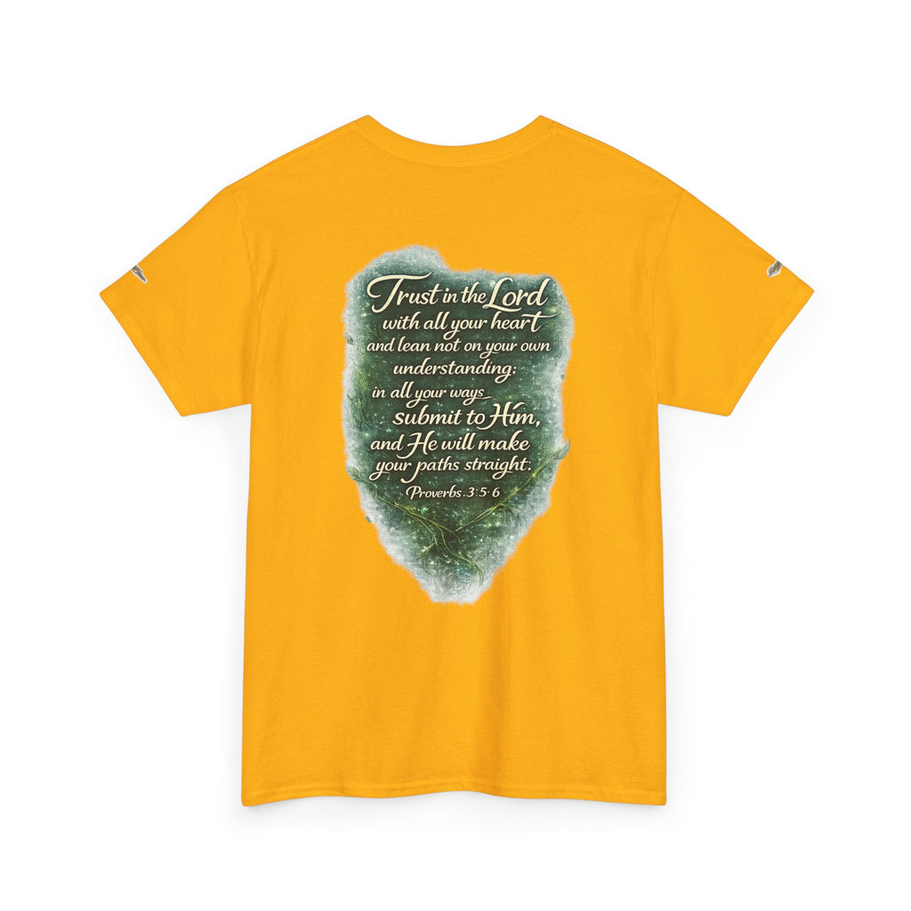Christian Graphic Tee — "A Guarded Heart" Proverbs 3:5-6 Faith T-Shirt