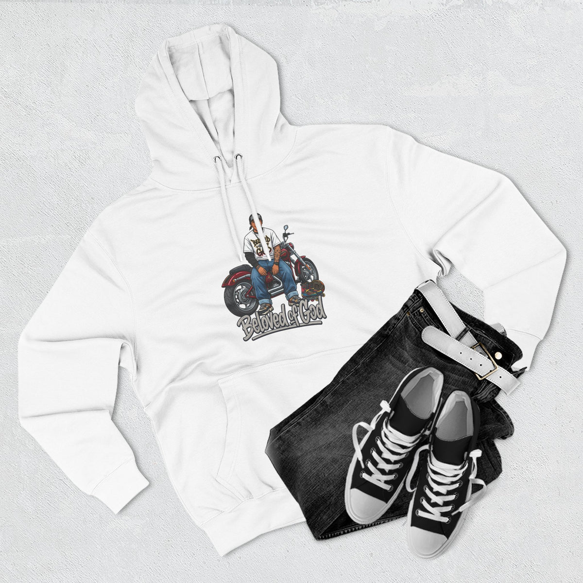 Beloved of God Motorcycle Hoodie — Inspired Biker Pullover