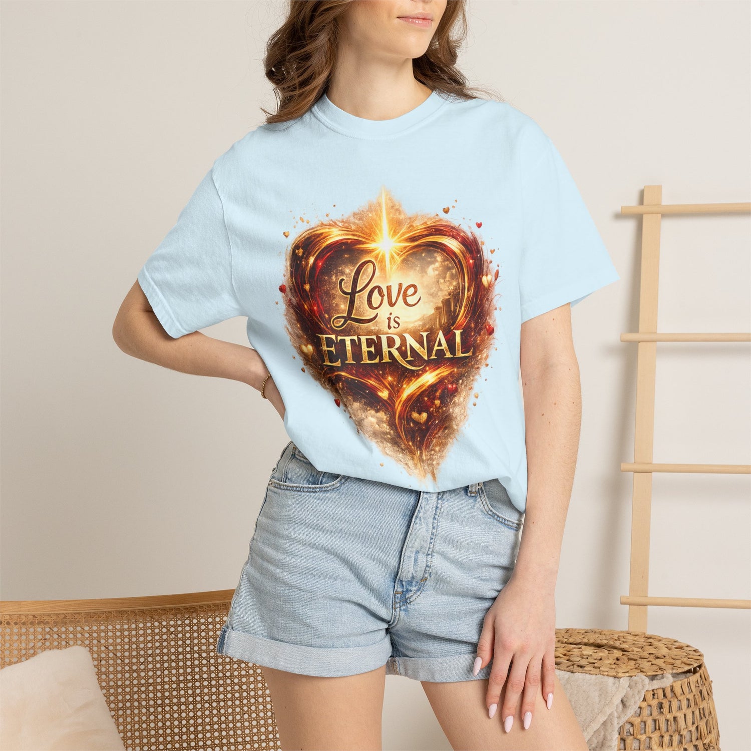 "Love Is Eternal" Heart Graphic Tee — Unisex 1 Corinthians 13 T-Shirt