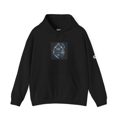 "Armor of God" Knight Graphic Pullover Hoodie — Unisex Fleece Sweatshirt