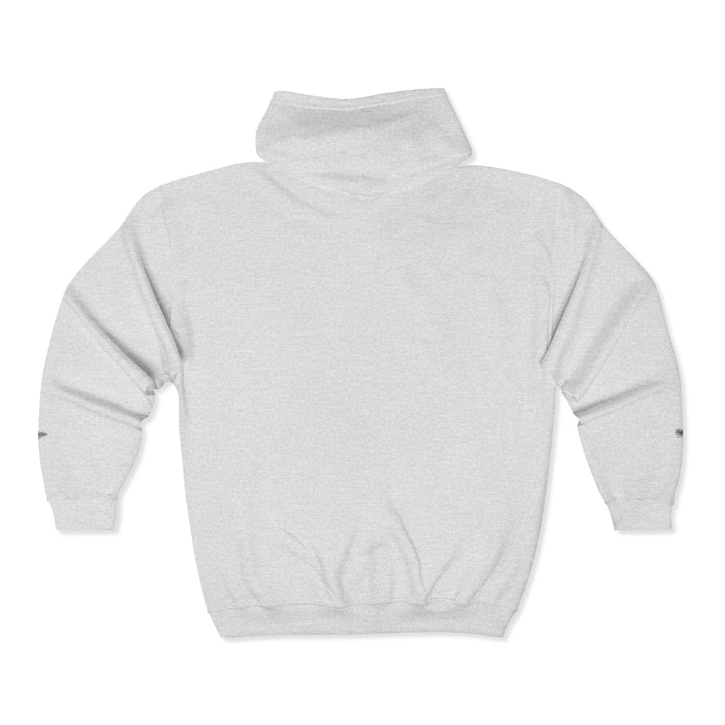 Christian Zip Hoodie — "A Guarded Heart" Abstract Faith Streetwear Jacket