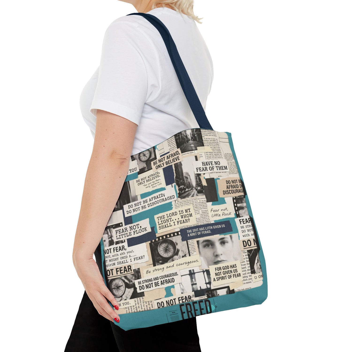 "Do Not Be Afraid" Graphic Tote Bag — Reusable Canvas Bag