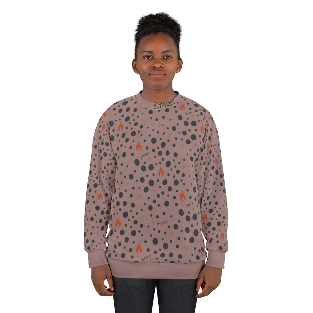 Polka Dot Cozy Spirit Sweatshirt –fruit of the Spirit