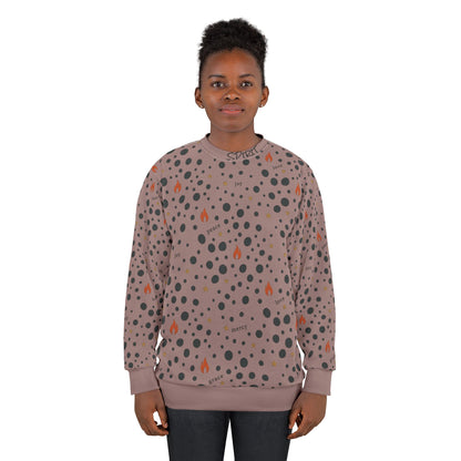 Fruit of the Spirit Polka Dot Graphic Crewneck Sweatshirt — Unisex Cozy Pullover