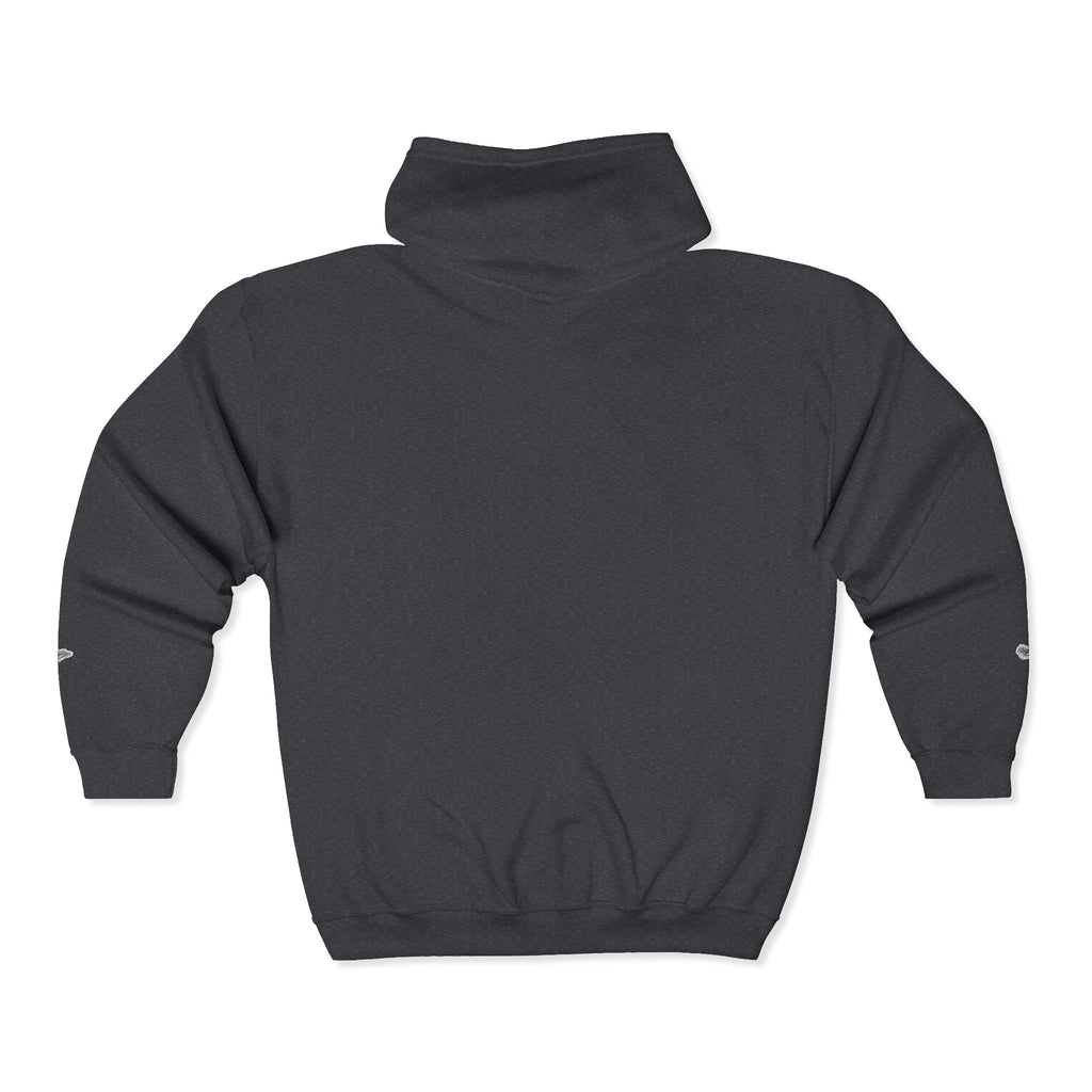 Christian Zip Hoodie — "A Guarded Heart" Abstract Faith Streetwear Jacket
