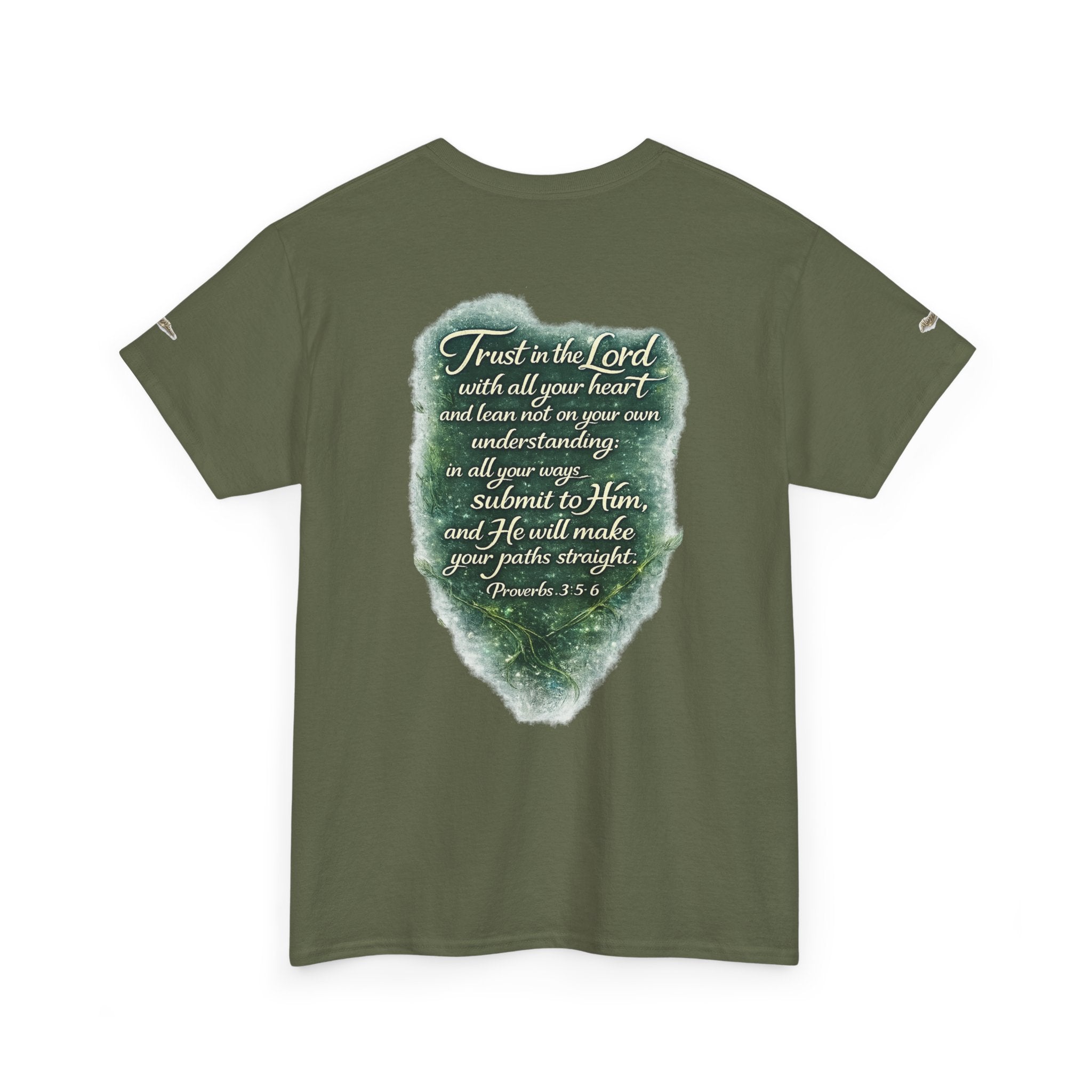 Christian Graphic Tee — "A Guarded Heart" Proverbs 3:5-6 Faith T-Shirt