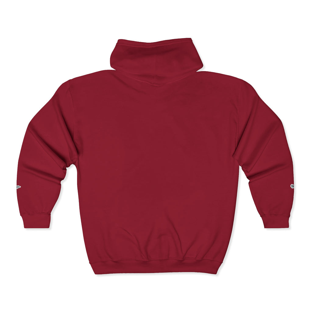 Christian Zip Hoodie — "A Guarded Heart" Abstract Faith Streetwear Jacket