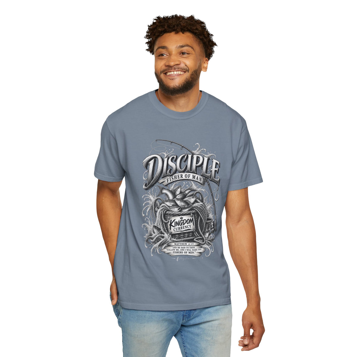 Disciple Fisher of Men Graphic T-Shirt — Fishing Design