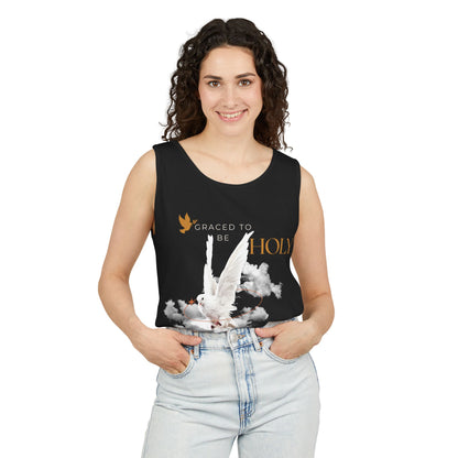 "Graced to Be Holy" Dove Graphic Tank Top — Women&
