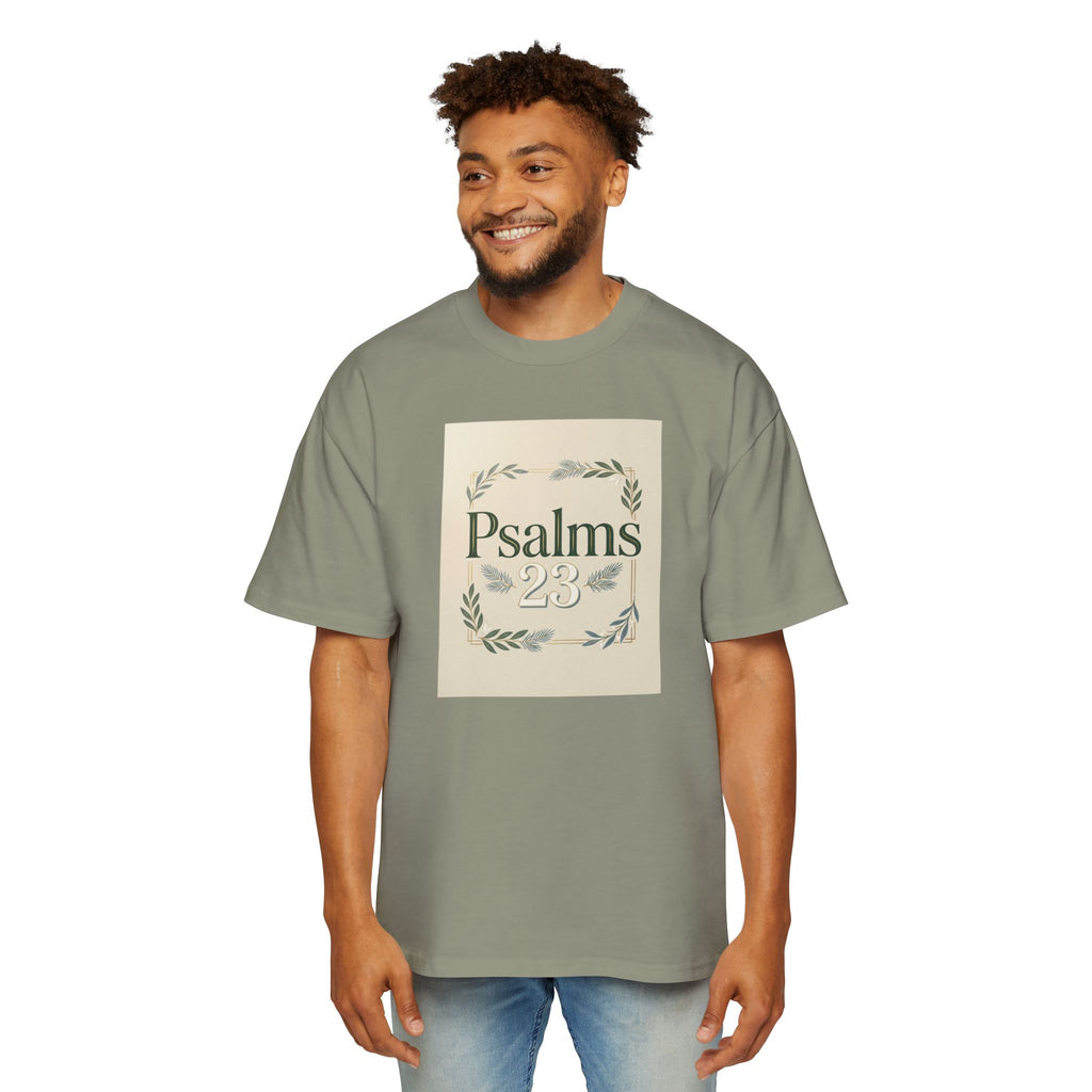 Psalms 23 Graphic Tee — Christian Oversized Men's T-Shirt