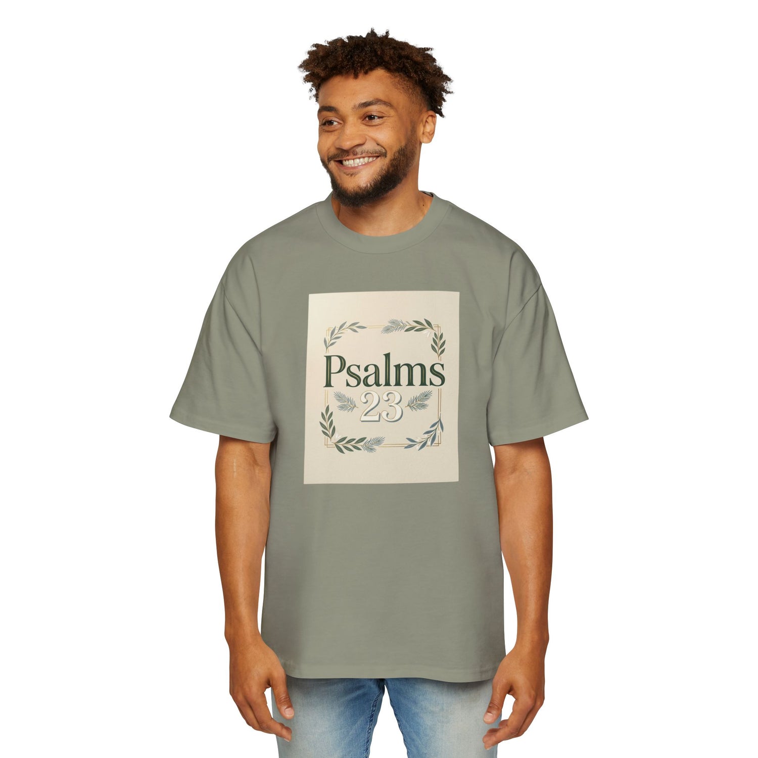 "Psalms 23" Oversized Graphic Tee — Men&