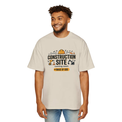 Construction Site Tee — "Coming Soon: Image of God" Graphic T-Shirt