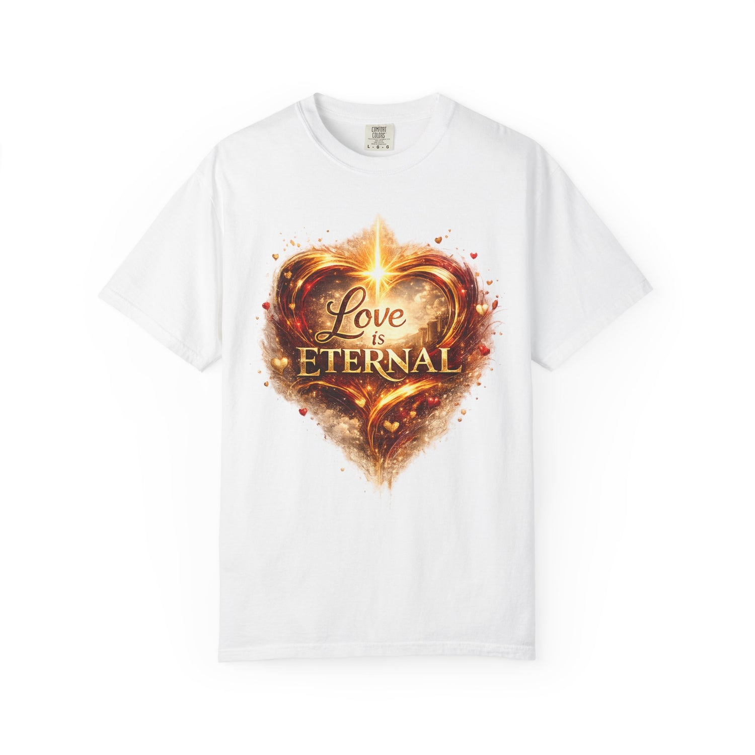 "Love Is Eternal" Heart Graphic Tee — Unisex 1 Corinthians 13 T-Shirt
