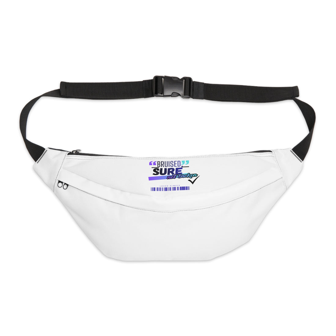 "Bruised But Not Broken" Fanny Pack — Adjustable Waist Belt Bag for Men & Women
