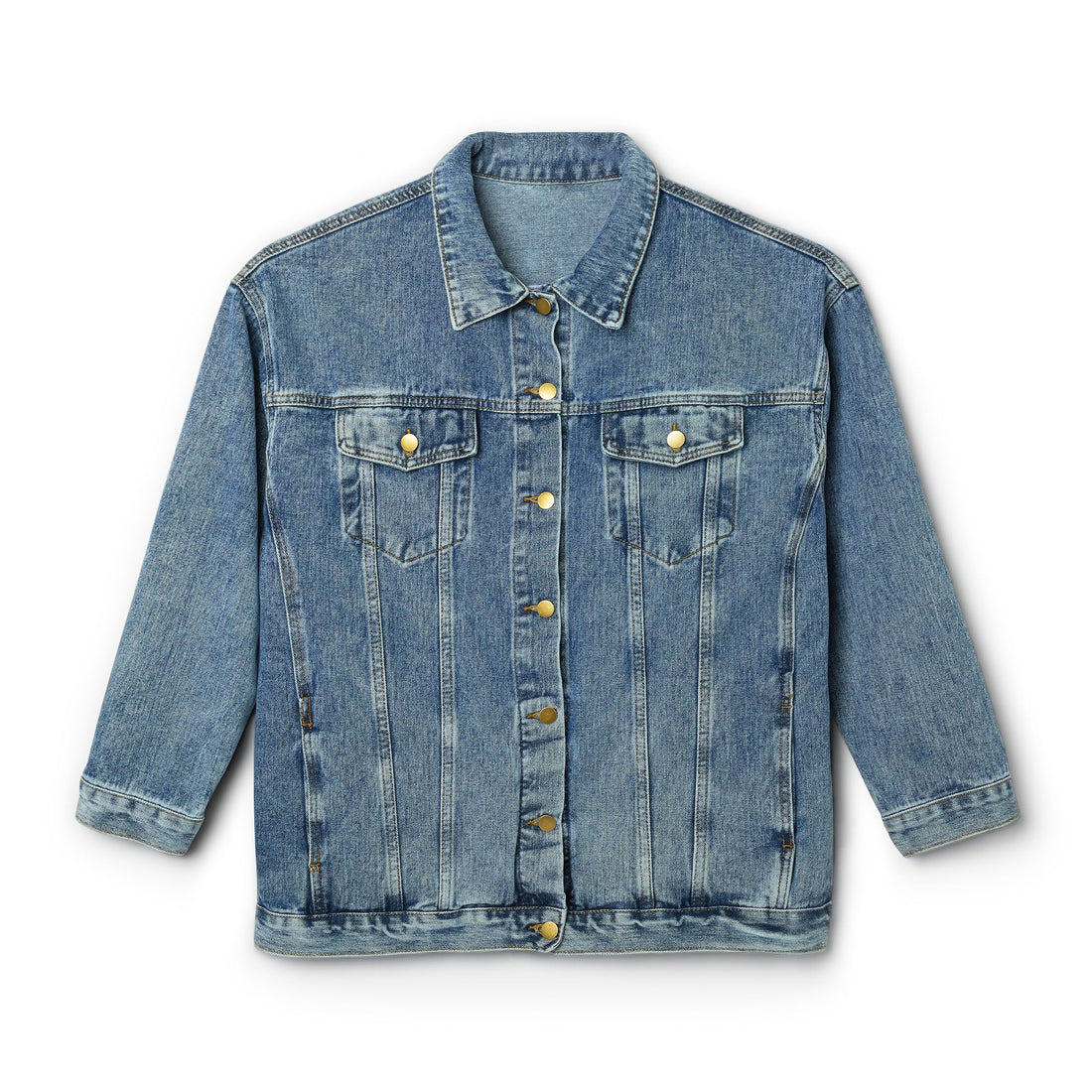 Floral Butterfly Embroidered Denim Jacket — Women&