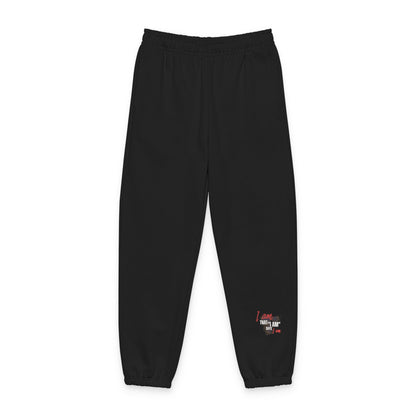 "I Am That I Am" Minimalist Sweatpants — Relaxed Fit Lounge Pants with Side Logo