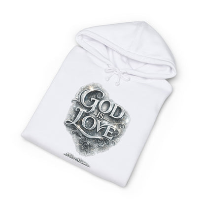 "God Is Love" Graphic Pullover Hoodie — Unisex Fleece Sweatshirt