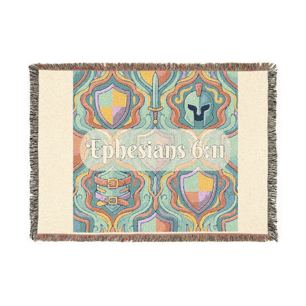 Woven Ephesians 6:11(clothe in the armor) Blanket