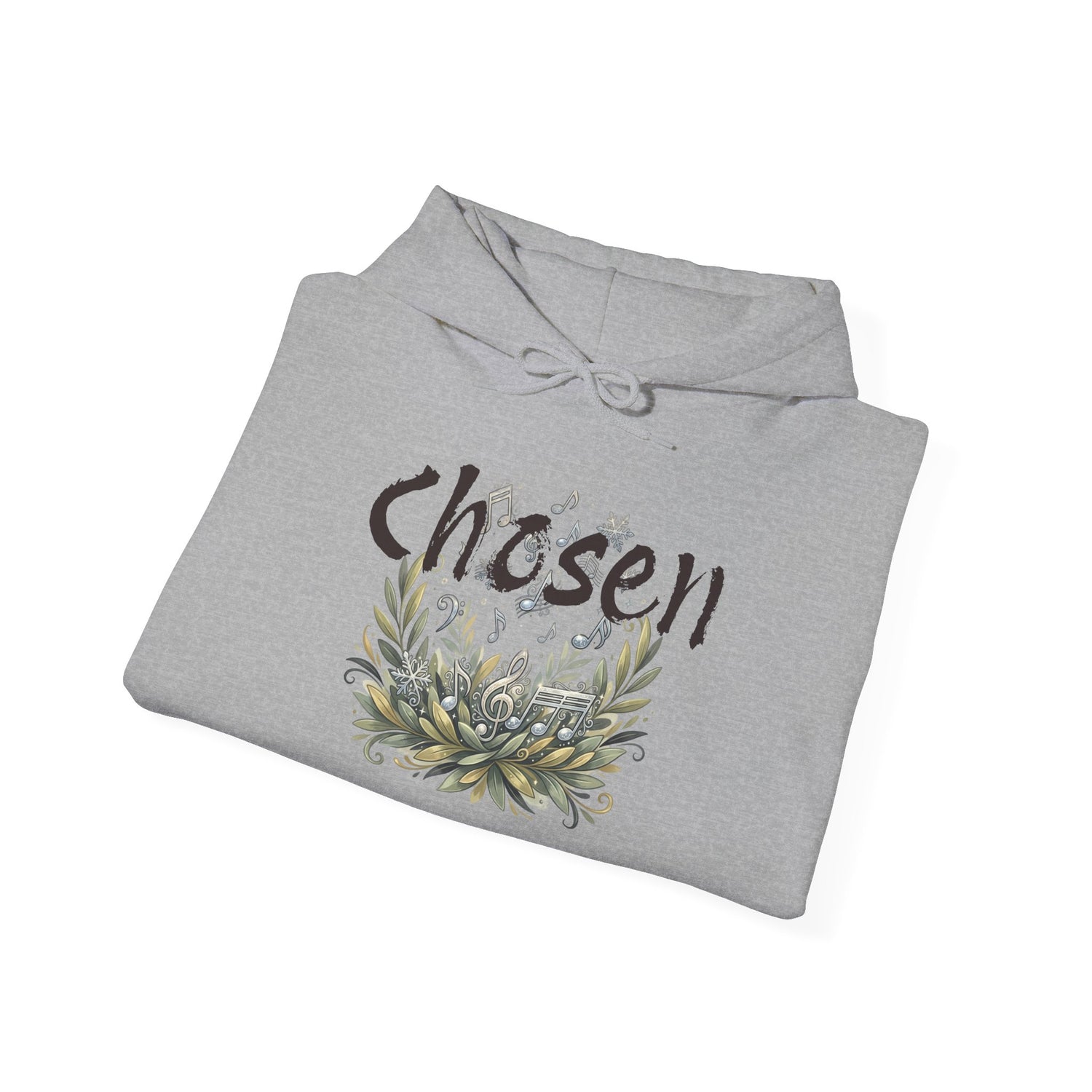 "Chosen &amp; Set Apart" Olive Leaf Graphic Pullover Hoodie — Unisex Sweatshirt