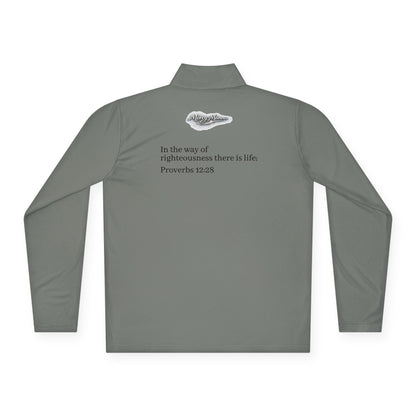 "Breastplate of Righteousness" Quarter-Zip Pullover — Unisex Graphic Sweatshirt