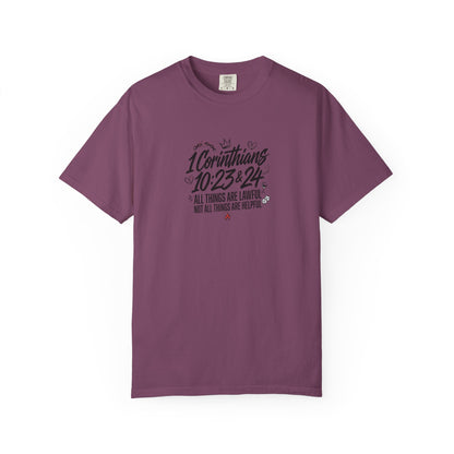 1 Corinthians 10:23-24 Scripture T-Shirt