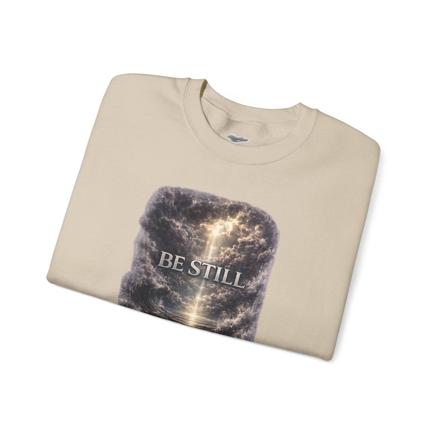 "Be Still" Graphic Crewneck Sweatshirt — Unisex Fleece Pullover