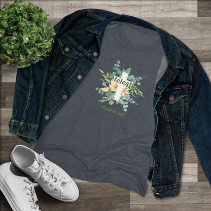 "Paid in Full" Floral Cross Graphic Tee — Women&