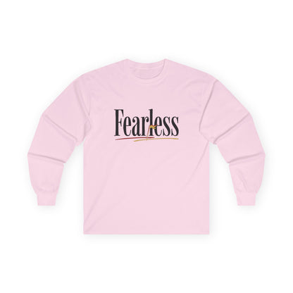 "Fearless" Freed From Fear Long Sleeve Graphic Tee — Unisex Cotton Shirt