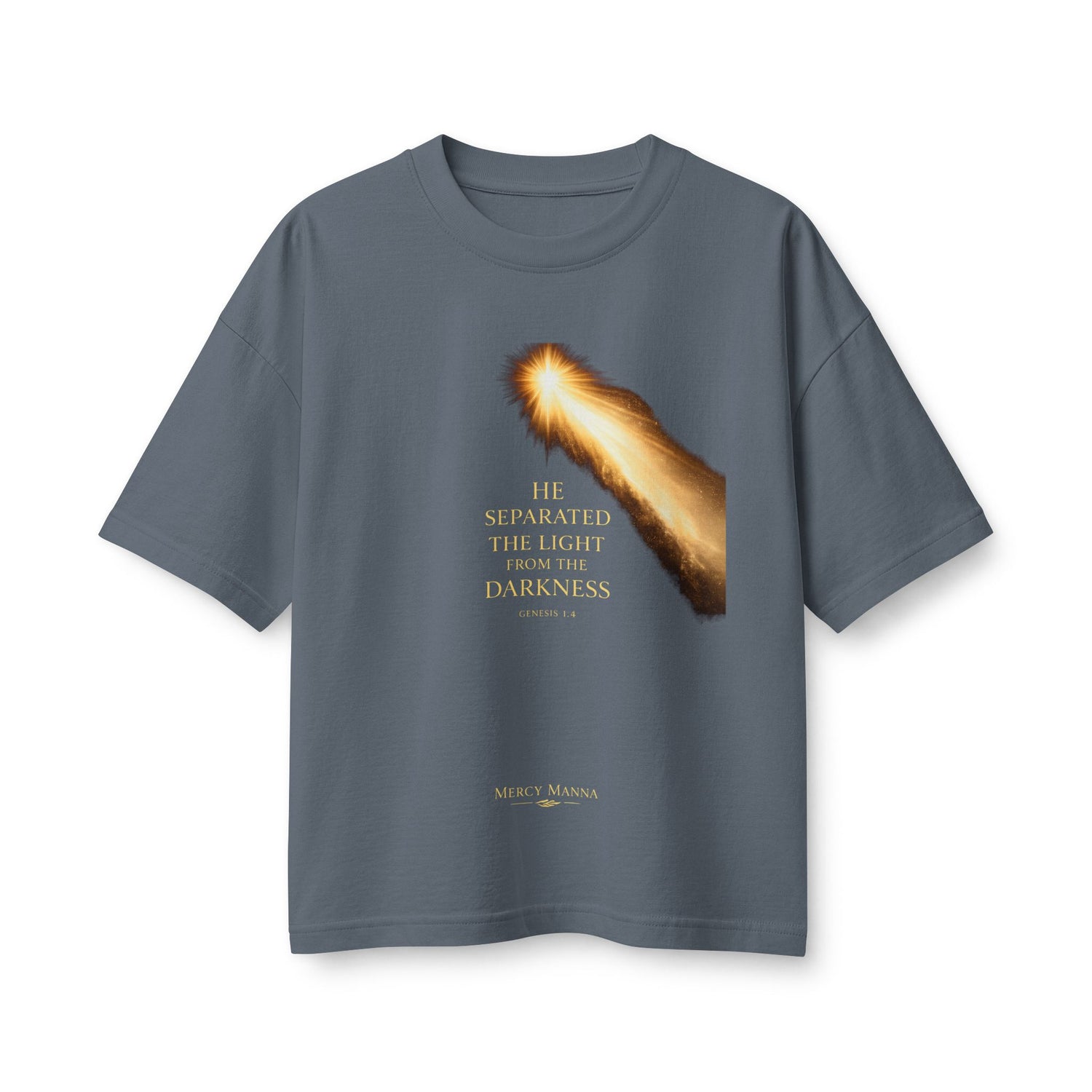 "He Separated the Light from the Darkness" Genesis 1:4 Graphic Tee — Women&
