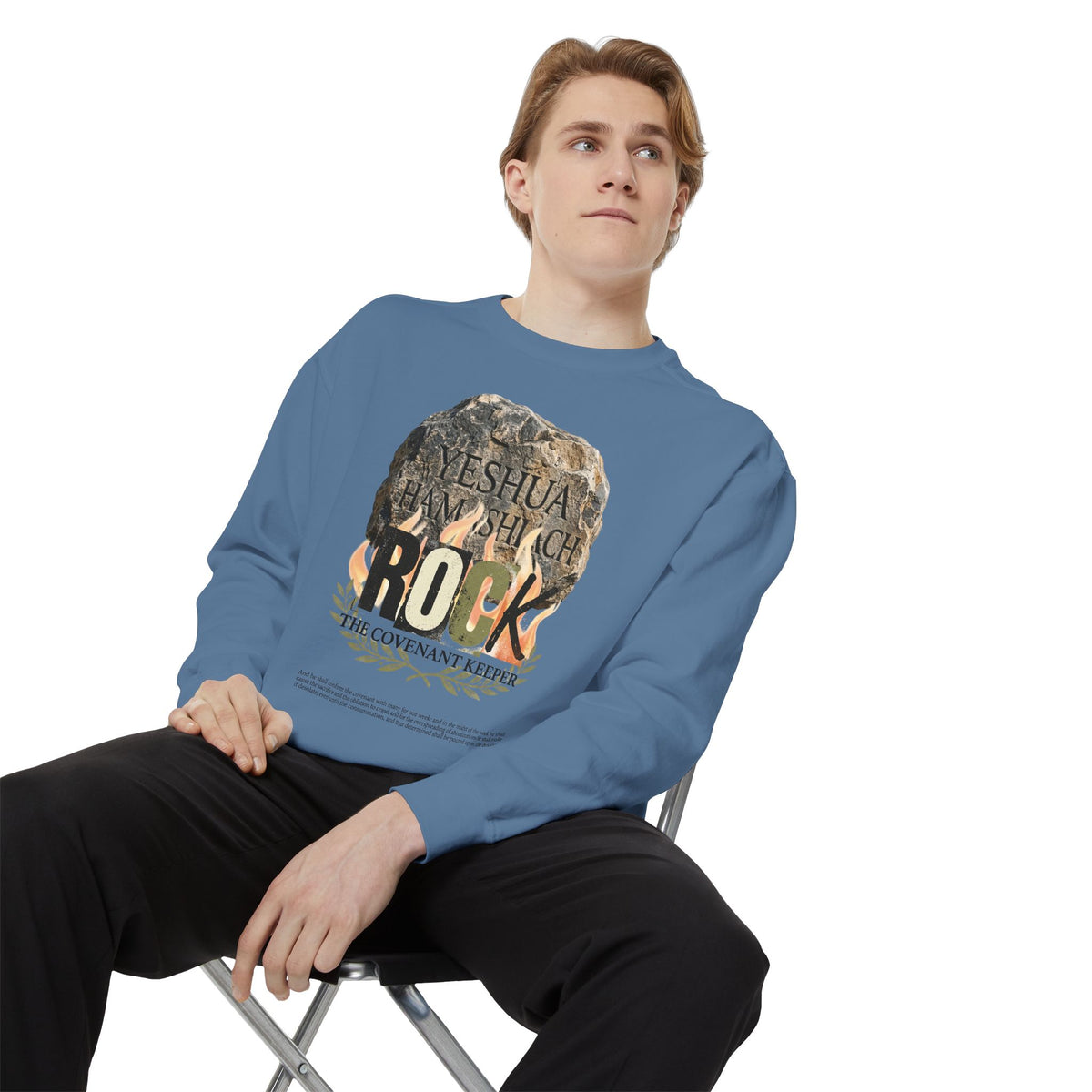 Mercy Manna Crewneck Sweatshirt – Abomination That Causes Desolation Love Graphic