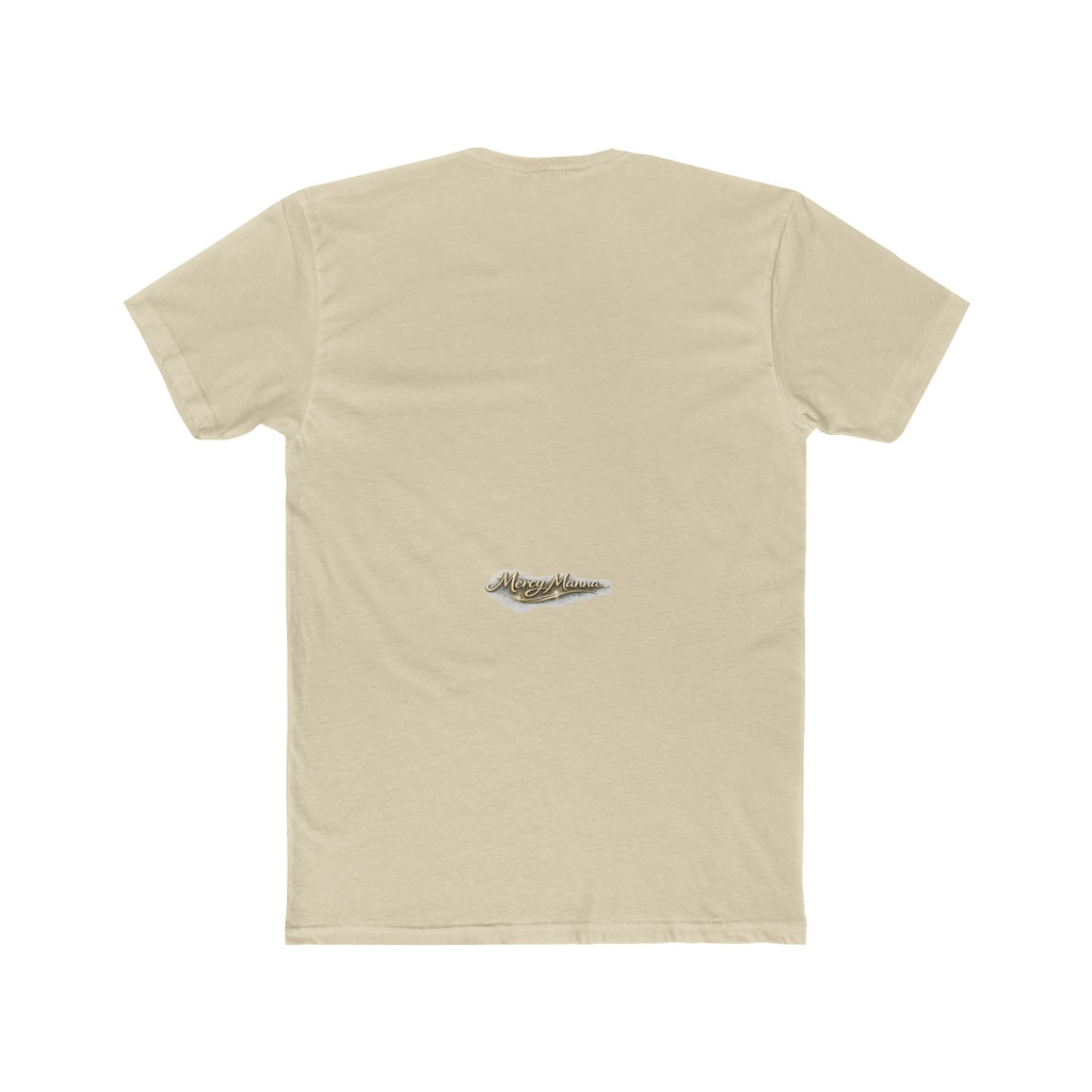 Not By Might Tee — Zechariah 4:6 Vintage Cloud Typography