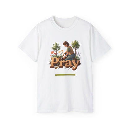Pray Graphic Tee — Unisex Cotton T-Shirt