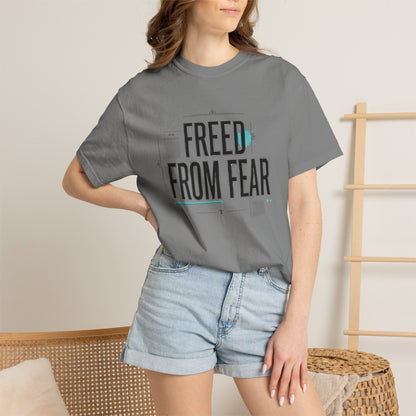 "Free Indeed" Garment-Dyed Graphic Tee — Unisex John 8:36 T-Shirt