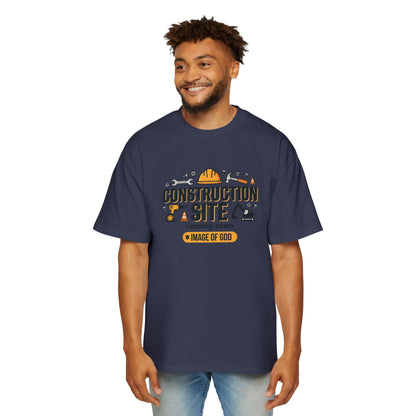 Construction Site Tee — "Coming Soon: Image of God" Graphic T-Shirt