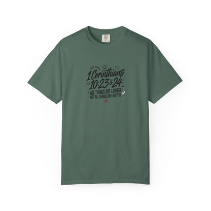 1 Corinthians 10:23-24 Scripture T-Shirt