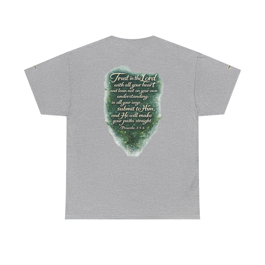 Christian Graphic Tee — "A Guarded Heart" Proverbs 3:5-6 Faith T-Shirt