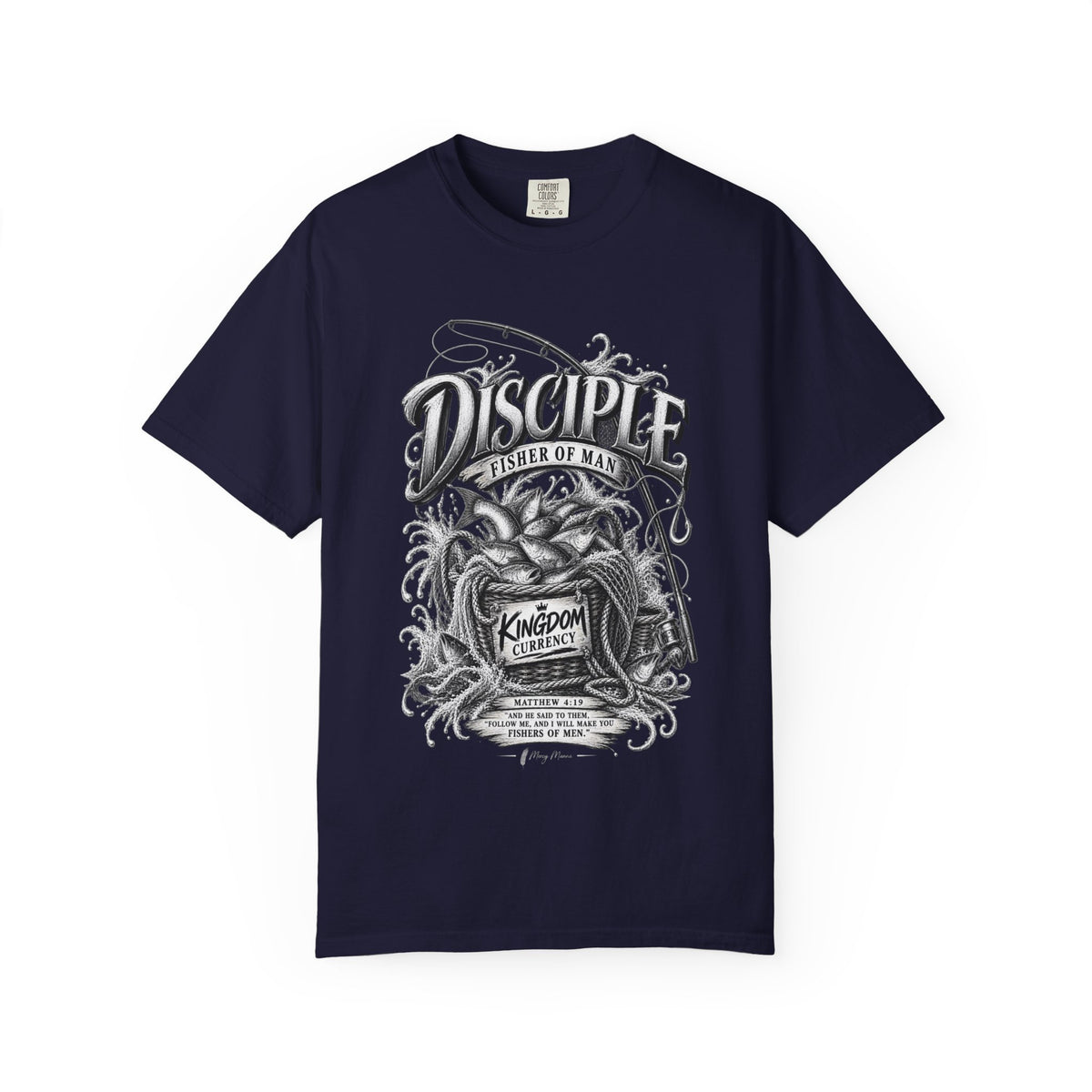 Disciple Fisher of Men Graphic T-Shirt — Fishing Design