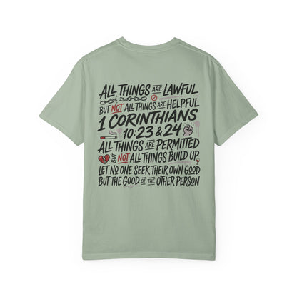 1 Corinthians 10:23-24 Scripture T-Shirt