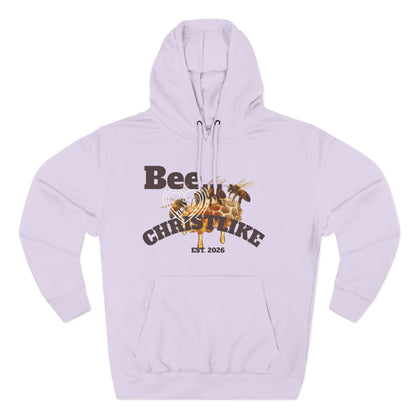 "Be Christlike" Honeybee Graphic Pullover Hoodie — Unisex Fleece Sweatshirt