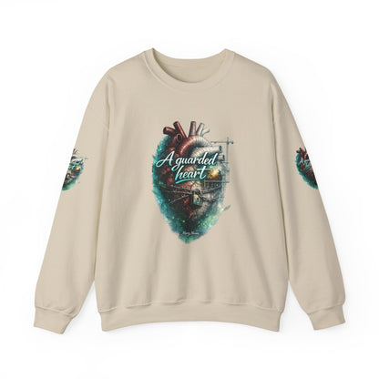 "A Guarded Heart" Crewneck Sweatshirt — Unisex Graphic Pullover