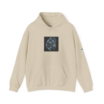 "Armor of God" Knight Graphic Pullover Hoodie — Unisex Fleece Sweatshirt