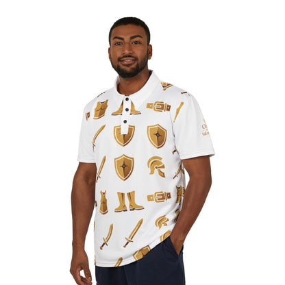"Clothe in the Full Armor" All-Over Print Polo Shirt — Unisex Graphic Polo