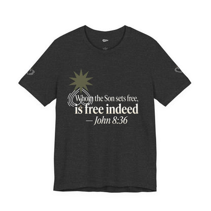 Free Indeed Graphic Tee — Short Sleeve Cotton T-Shirt