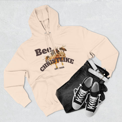 "Be Christlike" Honeybee Graphic Pullover Hoodie — Unisex Fleece Sweatshirt