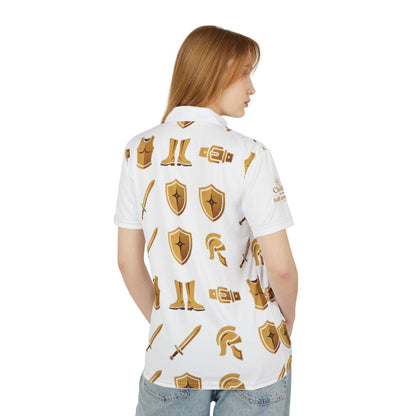 "Clothe in the Full Armor" All-Over Print Polo Shirt — Unisex Graphic Polo