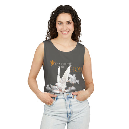 "Graced to Be Holy" Dove Graphic Tank Top — Women&