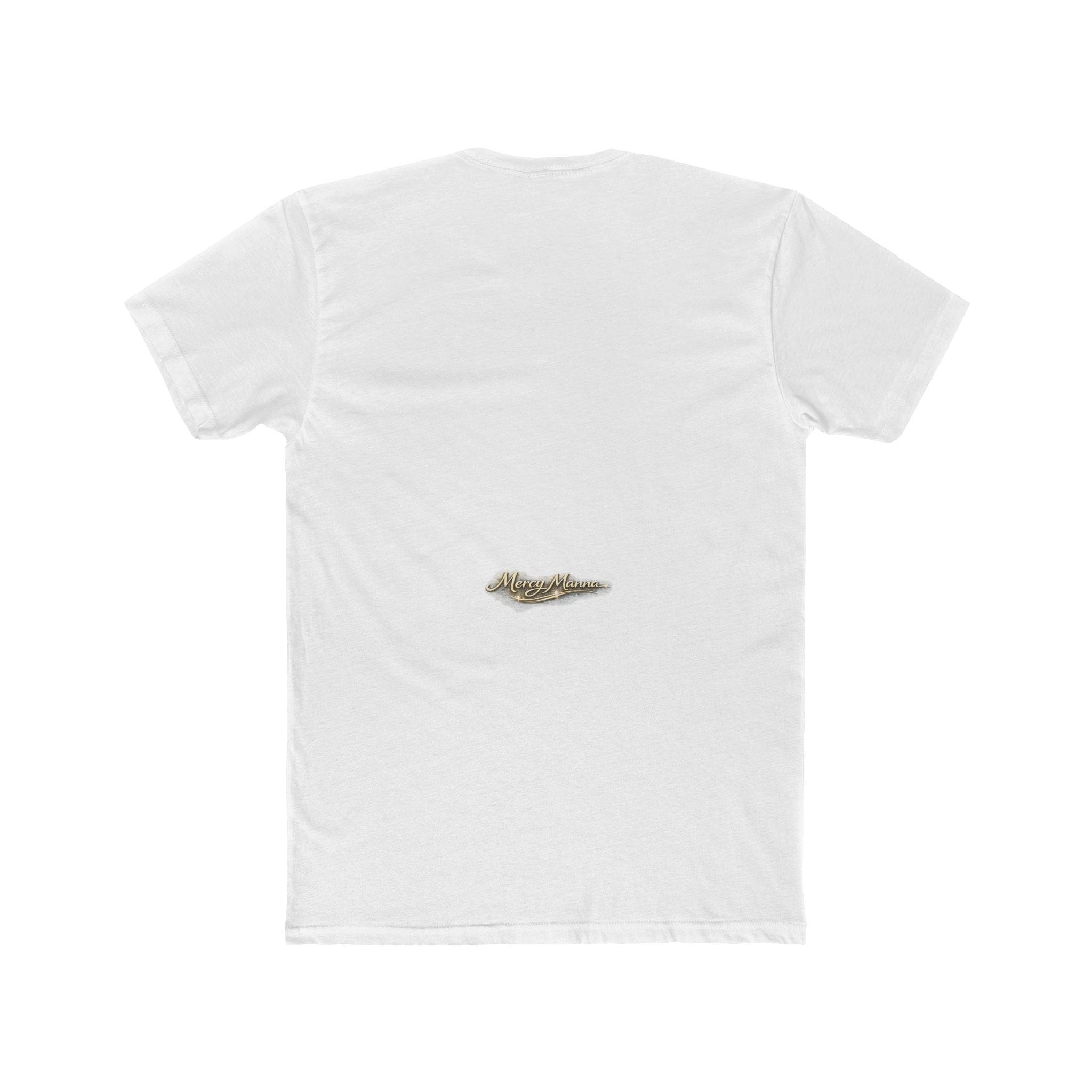 Not By Might Tee — Zechariah 4:6 Vintage Cloud Typography